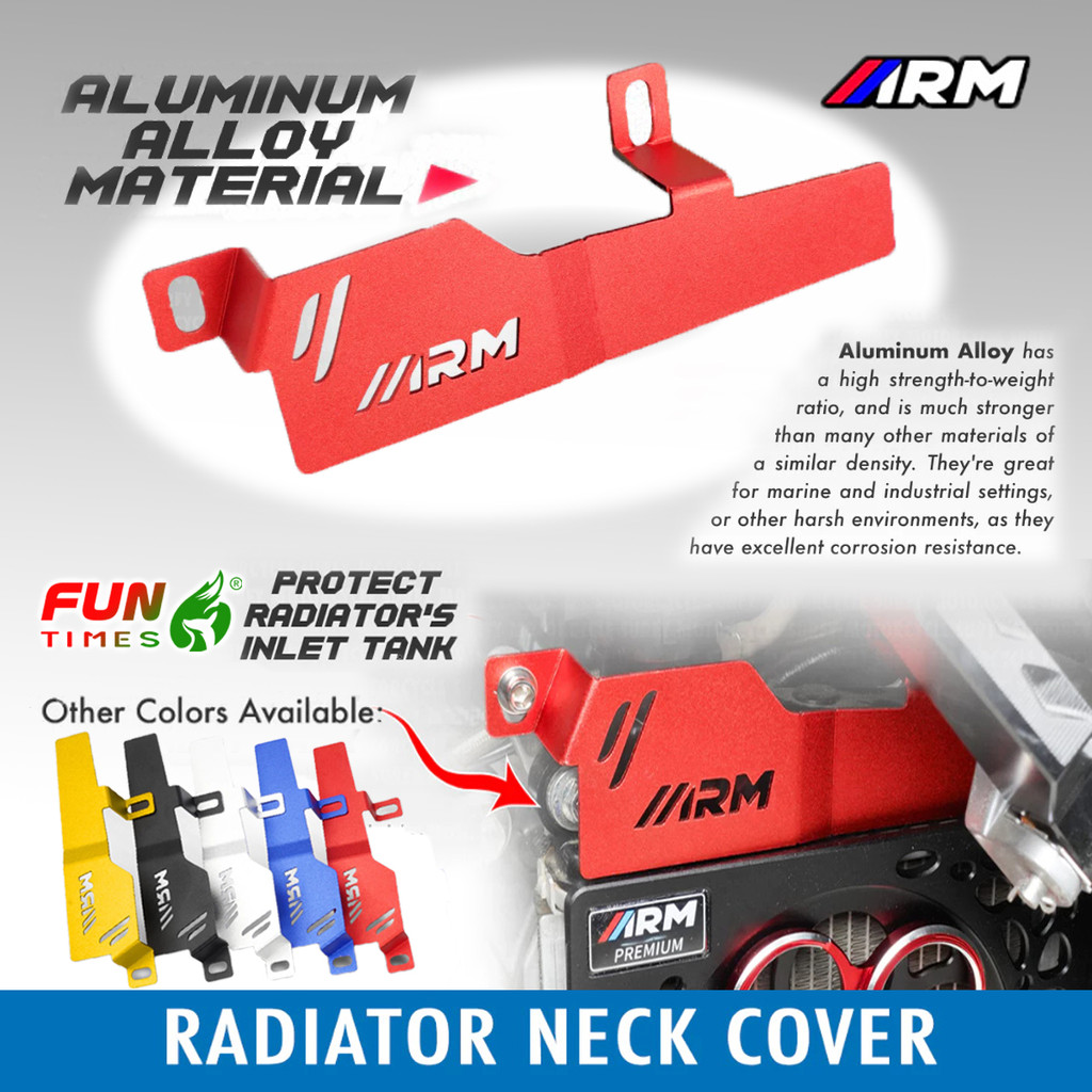 Arm Motorcycle Radiator Neck Cover Full CNC For Nvx Nmax Aerox v1&v2 ...
