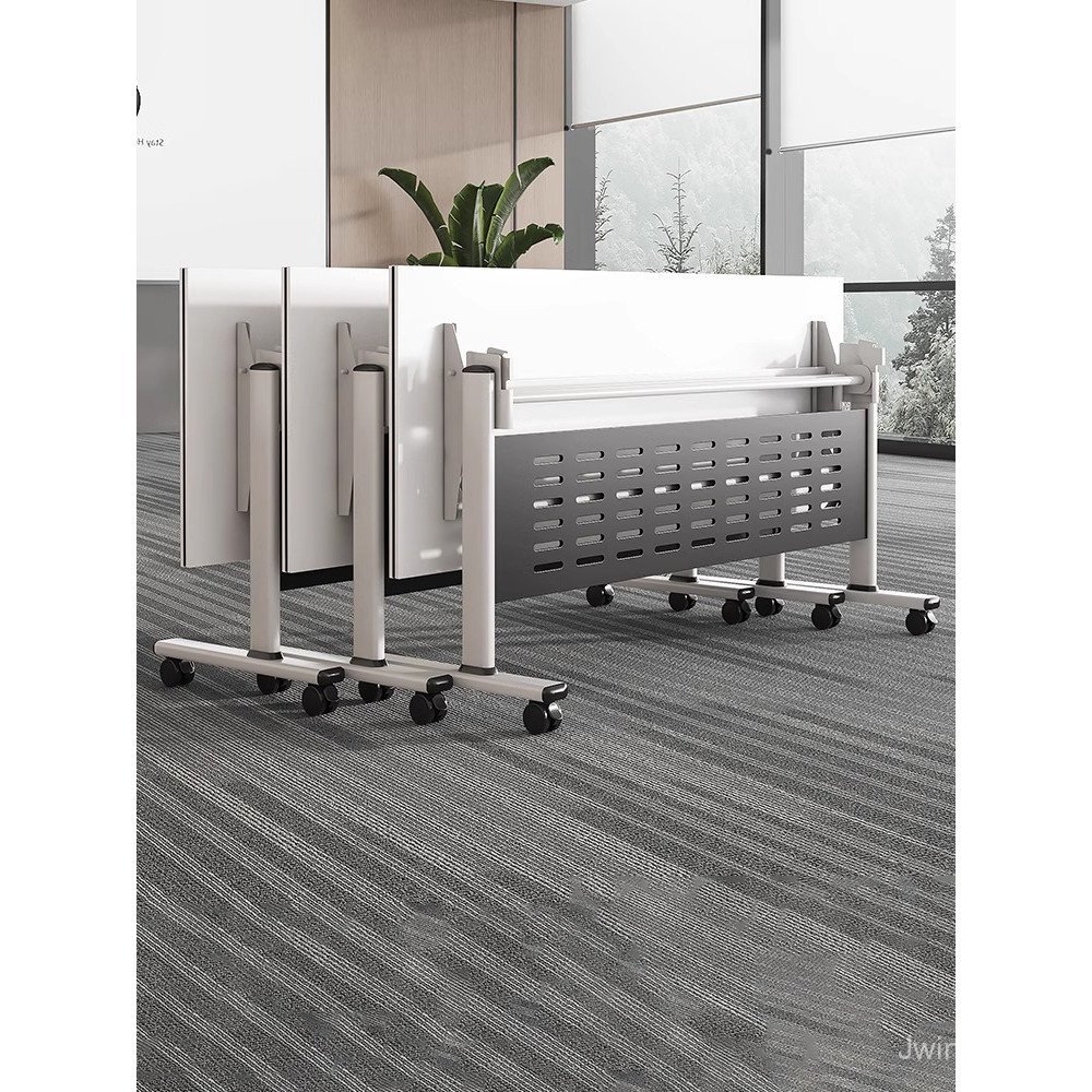 Movable Office Desk Simple Double Splicing Desk Training Table Folding ...