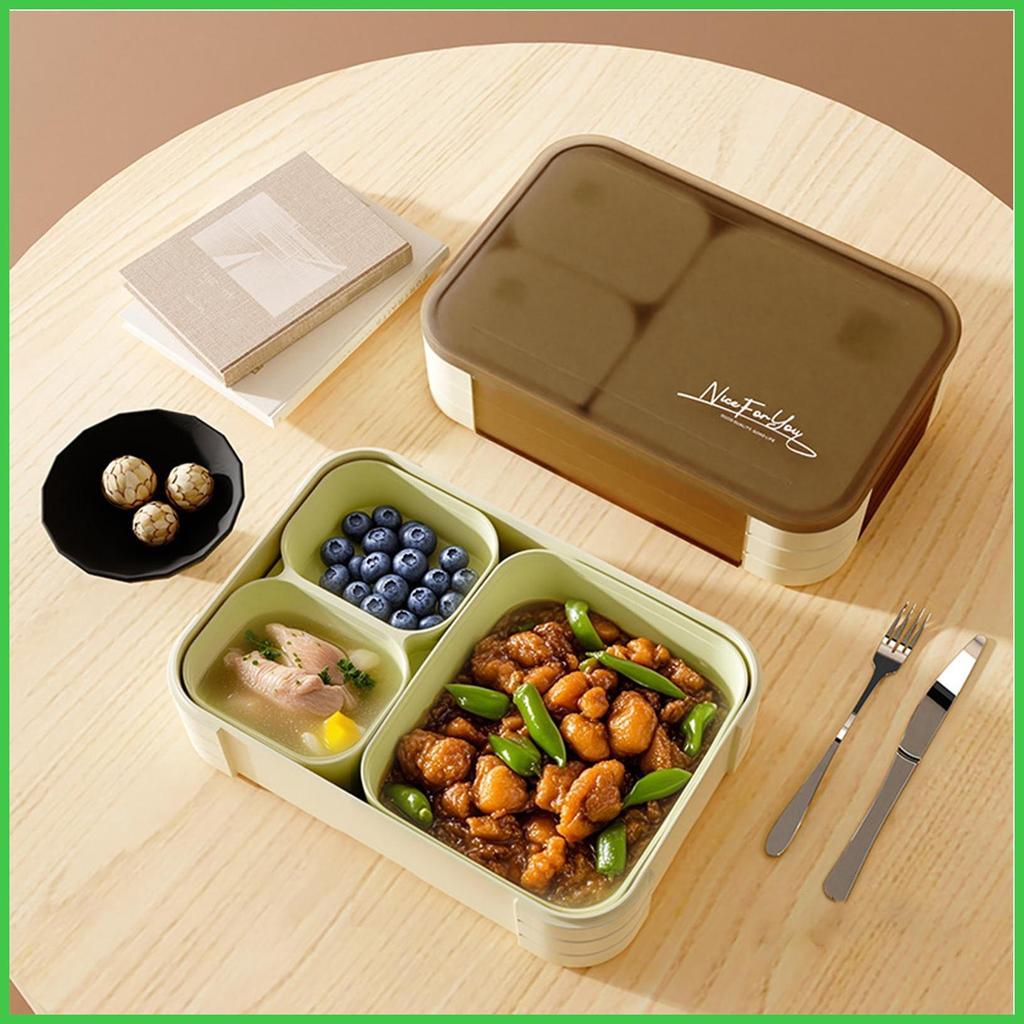 Lunchable Container Food Container with 3 Compartments Leak Proof Meal ...