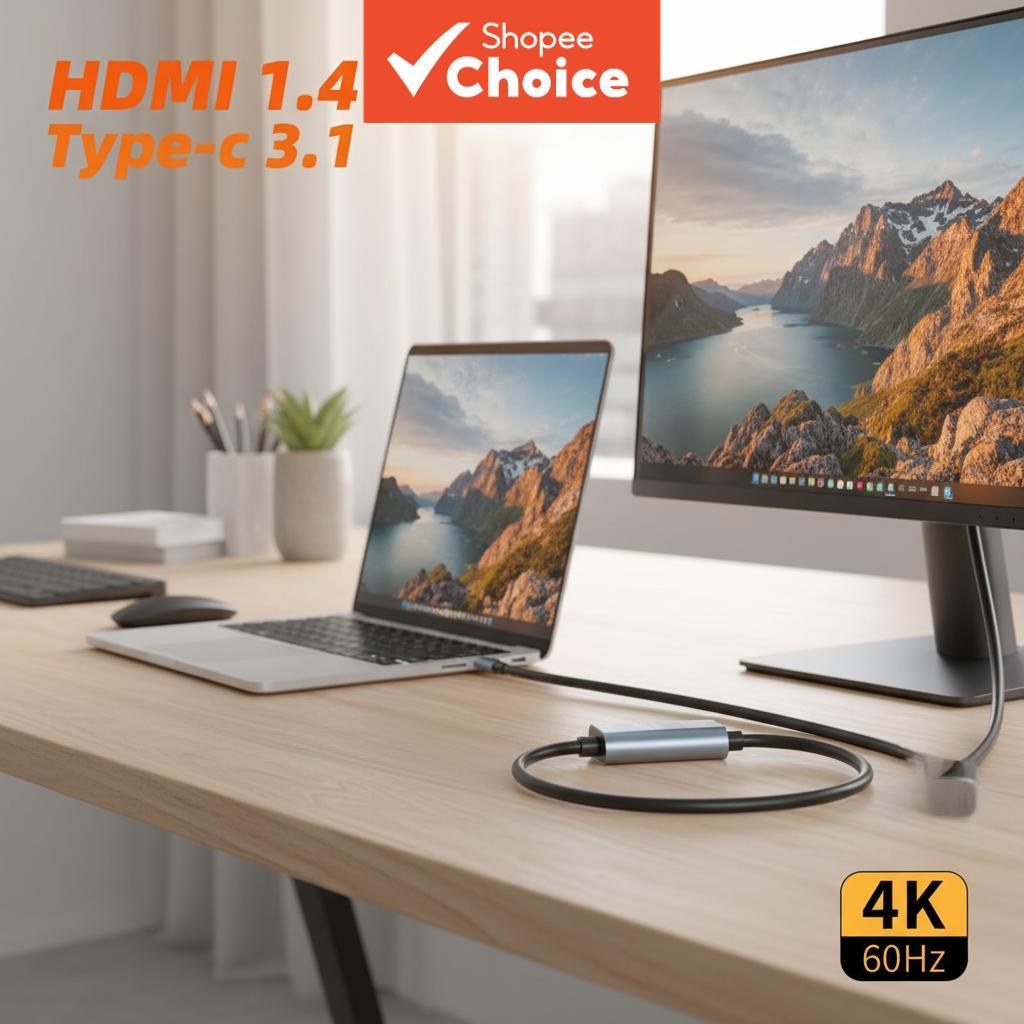 Superior TypeC to HDMI Adapter 4K 30HZ 2M HD Screen Cable for PC Use ...