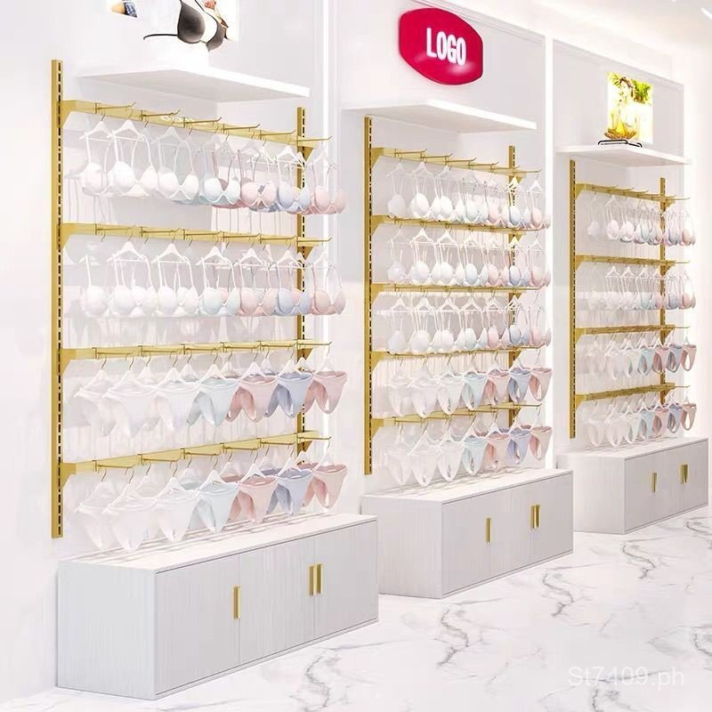 [Shelf for Bras and Panties Nano Gold Underwear Display Rack Material ...