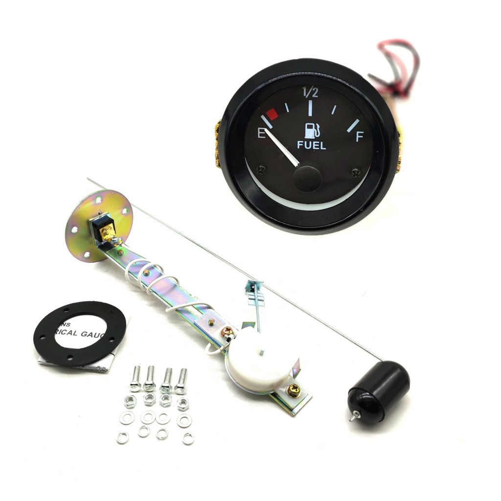 12V Universal Car Modification Instrument 52mm Fuel Gauge Float Set Oil ...