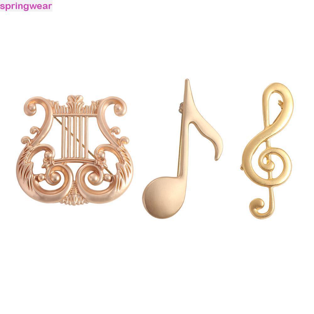 SPRINGWEAR Eighth Note Pin, Music Instrument Alloy Treble Clef Pins ...