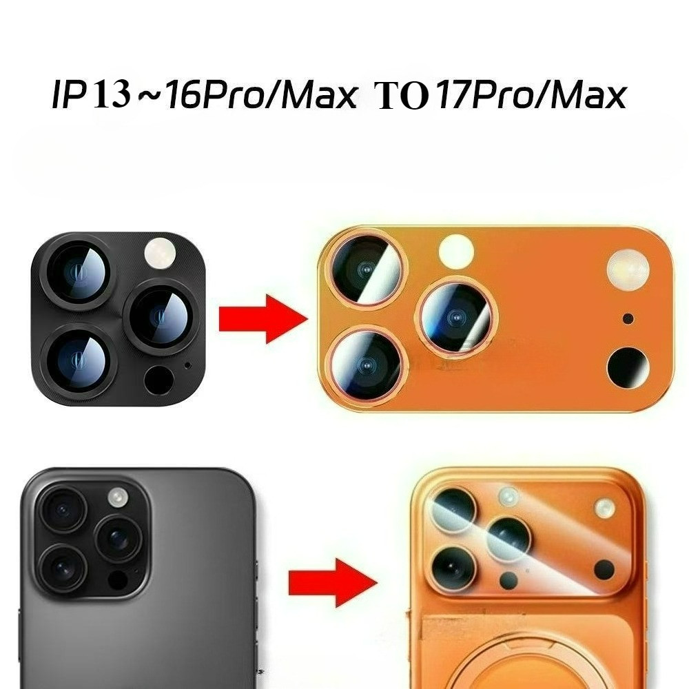 Instant Conversion To 17 Pro Max lens film Lens Sticker for IPhone 13 ...