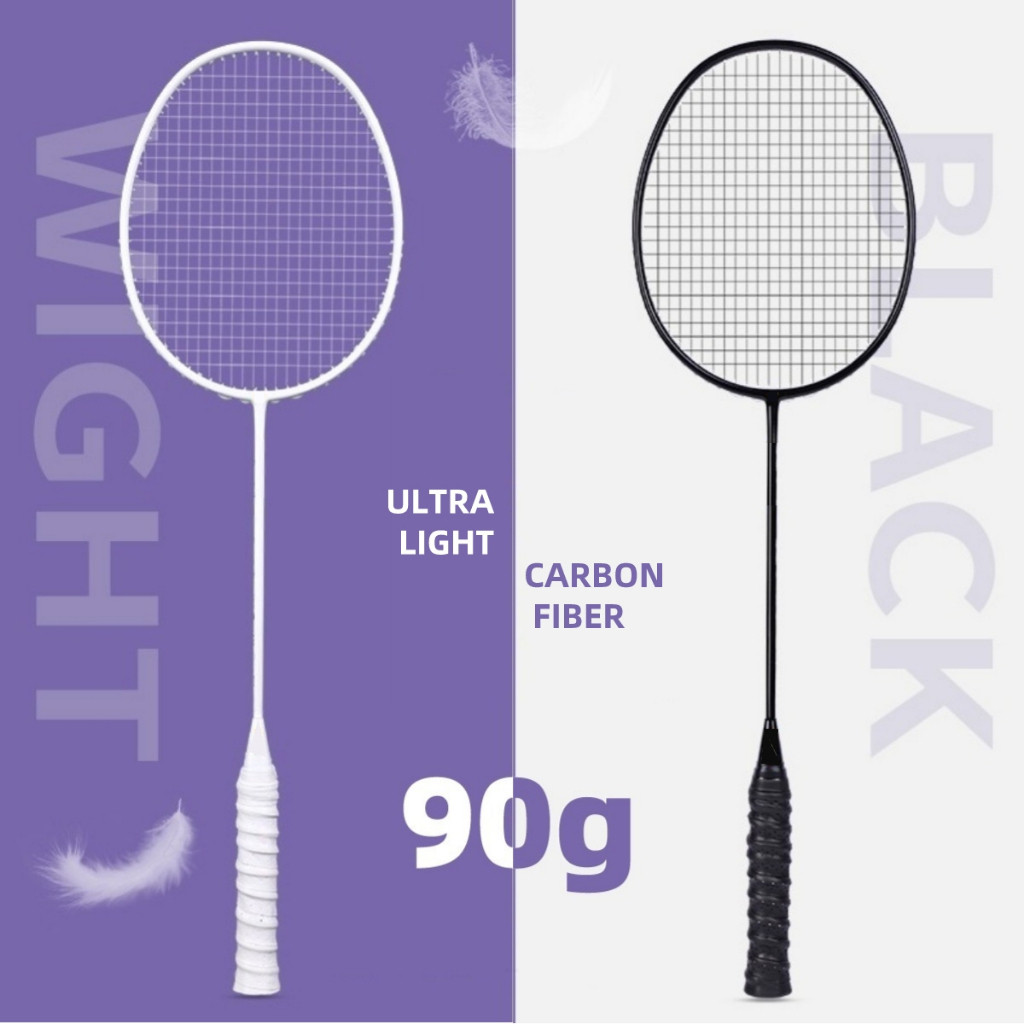 4U G5 24lbs Badminton Racket Original Carbon Full Fiber Professional ...