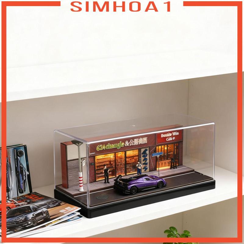 1/64 Convenience Store Display Case Hobby Display Stand with LED Lights ...
