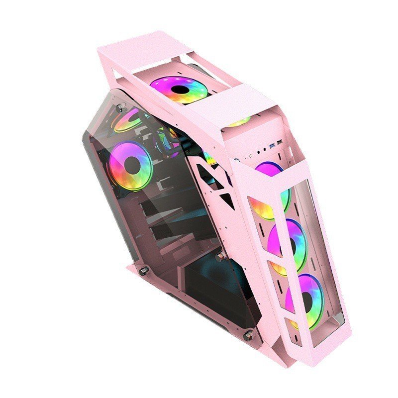 Computer Case ATX Profiled Glass Gaming Computer Gaming Desktop ITX ...