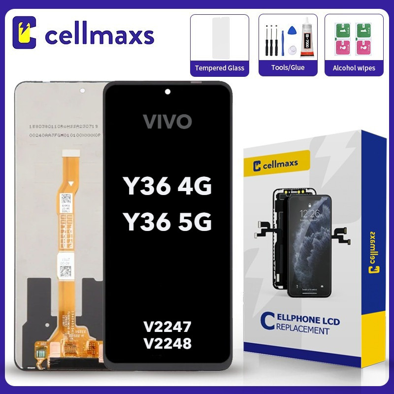 For VIVO Y36 4G 5G V2247 V2248 LCD Touch Screen Replacement With Frame ...