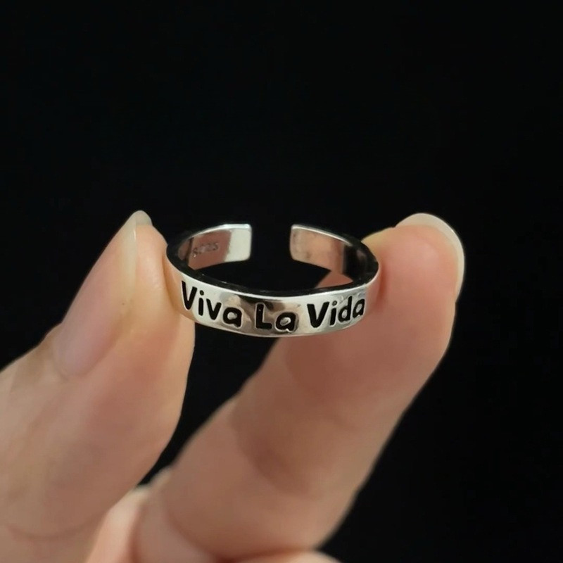 Viva La Vida Adjustable Ring for Men Women Personalized Antique Style ...