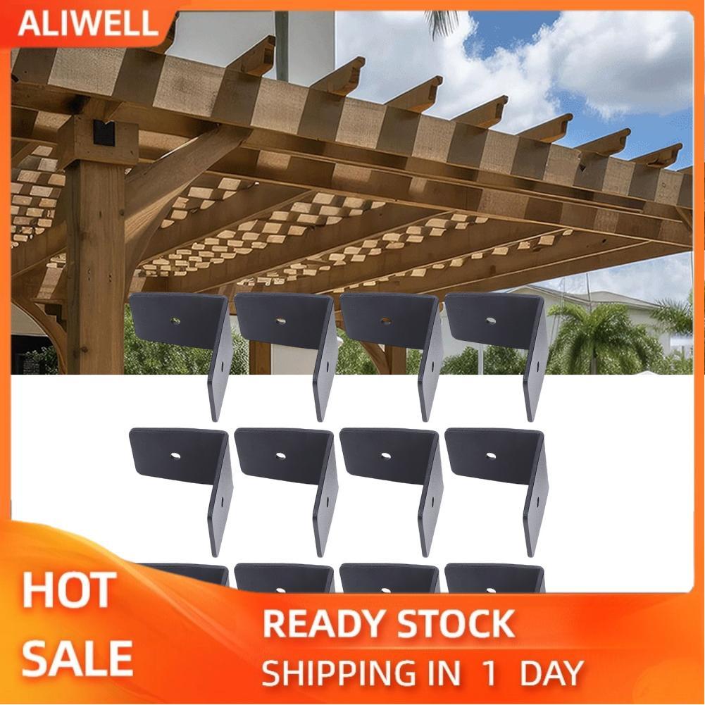 Aliwell Yechiry 12Pcs Pergola Hardware Rafter Clips Wood Batten ...