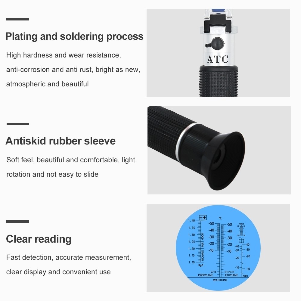 4 in 1 ATC Refractometer Antifreeze Coolant Tester Adblue Engine Fluid ...