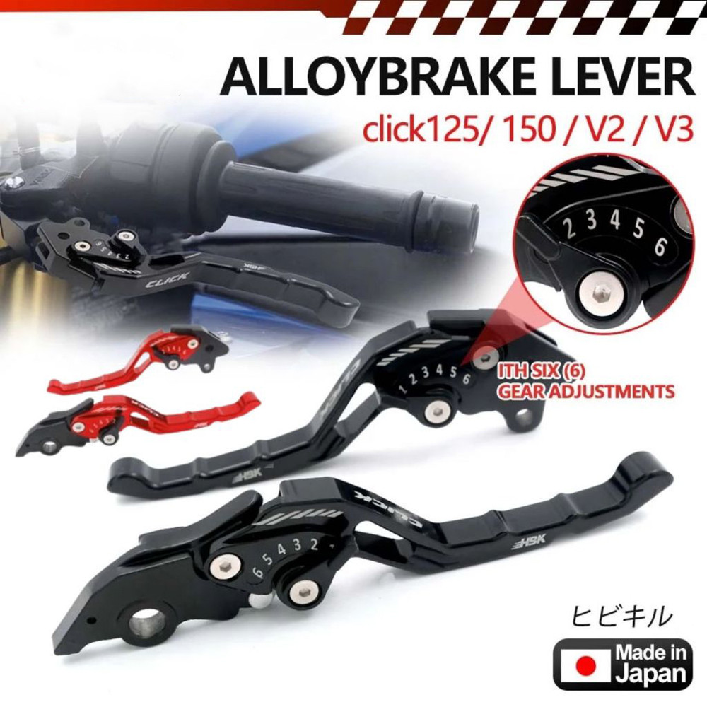 HONDA CLICK 125/150 V2 V3 COMBI CNC ALLOY BRAKE LEVER SET FOR HONDA ...