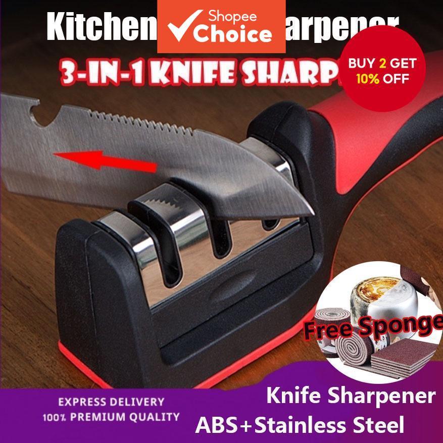 3 in 1 knife sharpener manual kitchen gadgets household handheld ...