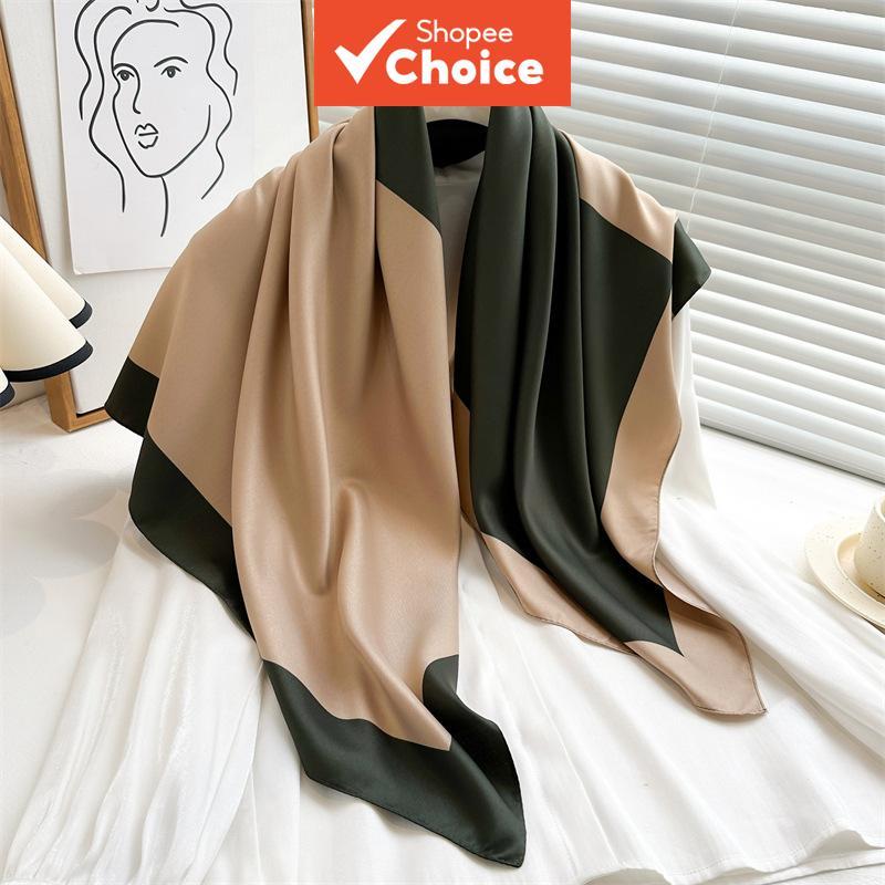 European American Style Fashion Light Luxury Print Color Matching Scarf ...