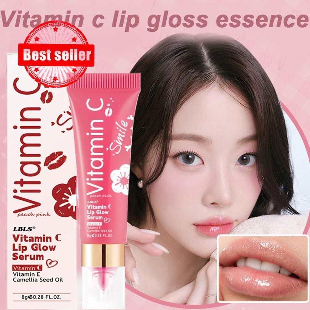 vitamin c lip glow serum FDA】LBLS Vitamin C Lip Brightening Serum Moisturizing Smoothing Lip Sensing  Lines Lip glow serum