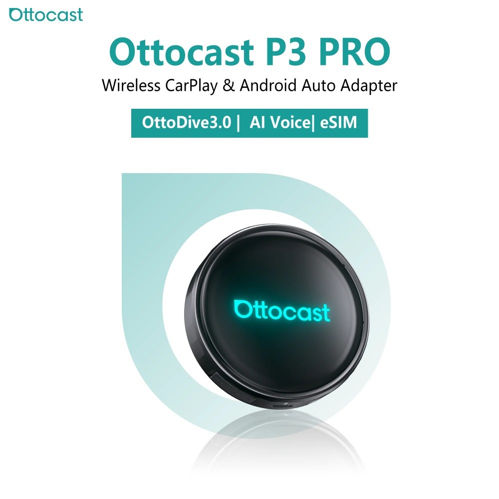 OTTOCAST P3 PRO AI Box Android 13 SM6225 8+128GB Wireless CarPlay ...