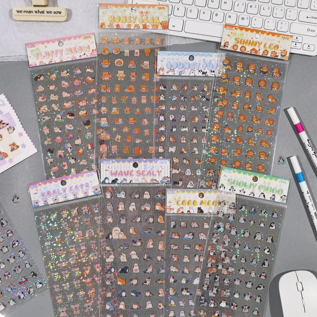 Mr. Paper Flat PET Stickers -1 Pcs, Die-Cut Design, Iba'T Ibang Pattern ...