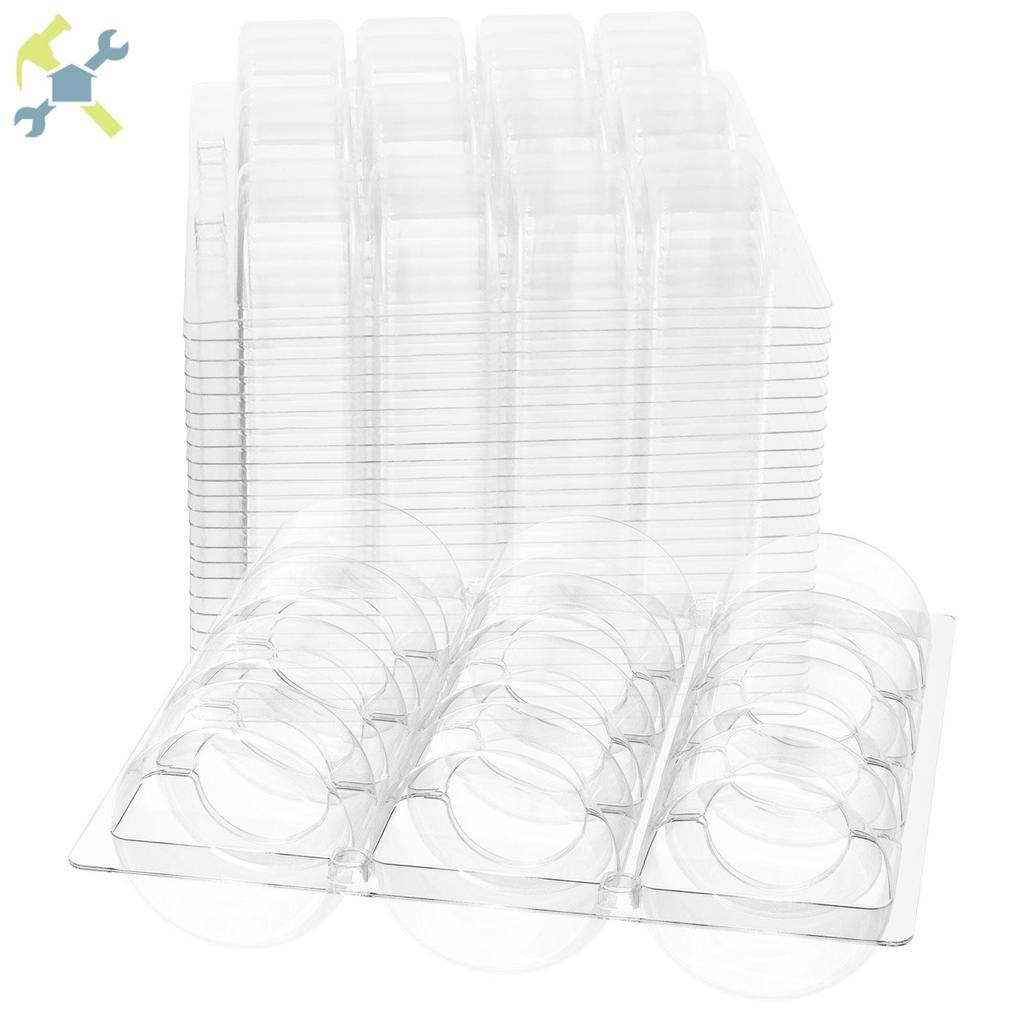 2Pcs Macaron Box Transparent Macaron Storage Container Plastic Macaron ...