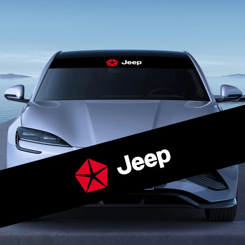 Car front windshield sticker front and rear decorative decal for jeep ...