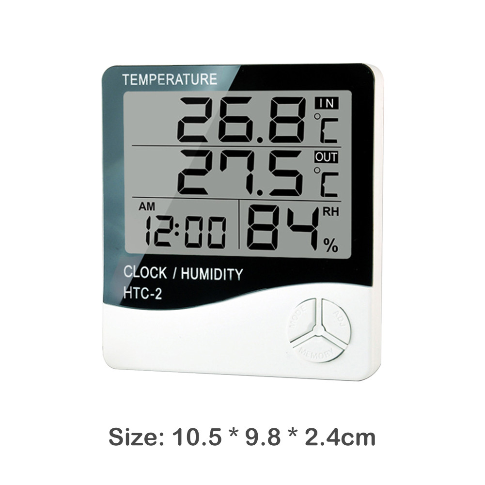 Electronic Digital Thermometer Hygrometer Temperature Humidity Meter ...