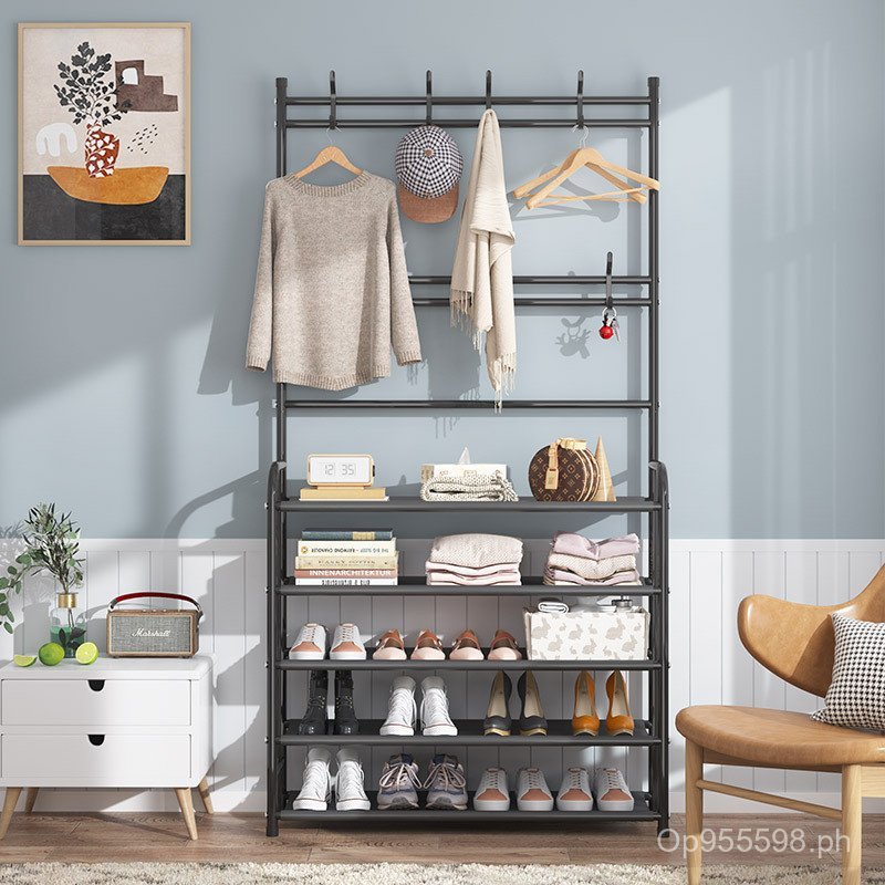 Home Living Room Coat Rack Shoe Rack Clothes Rack Hanging Rack Entryway ...
