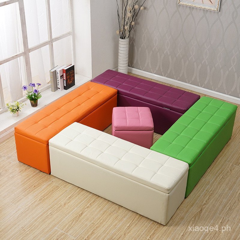 Fitting Room Stool Clothing Store Sofa Stool Rectangular Shoe Changing ...