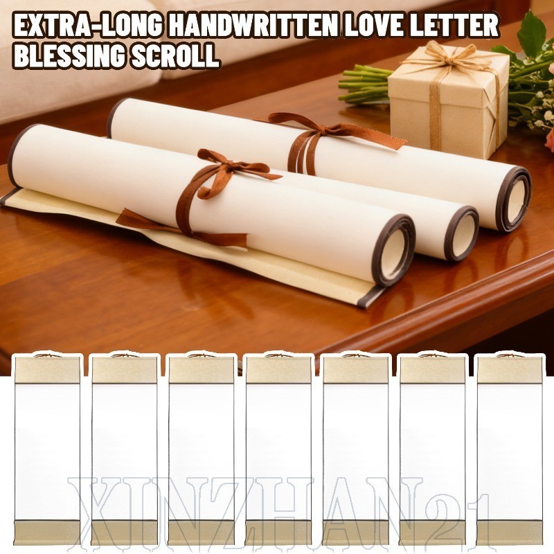 Blank Calligraphy Scroll Paper Home Writing Practice Supplies Love 