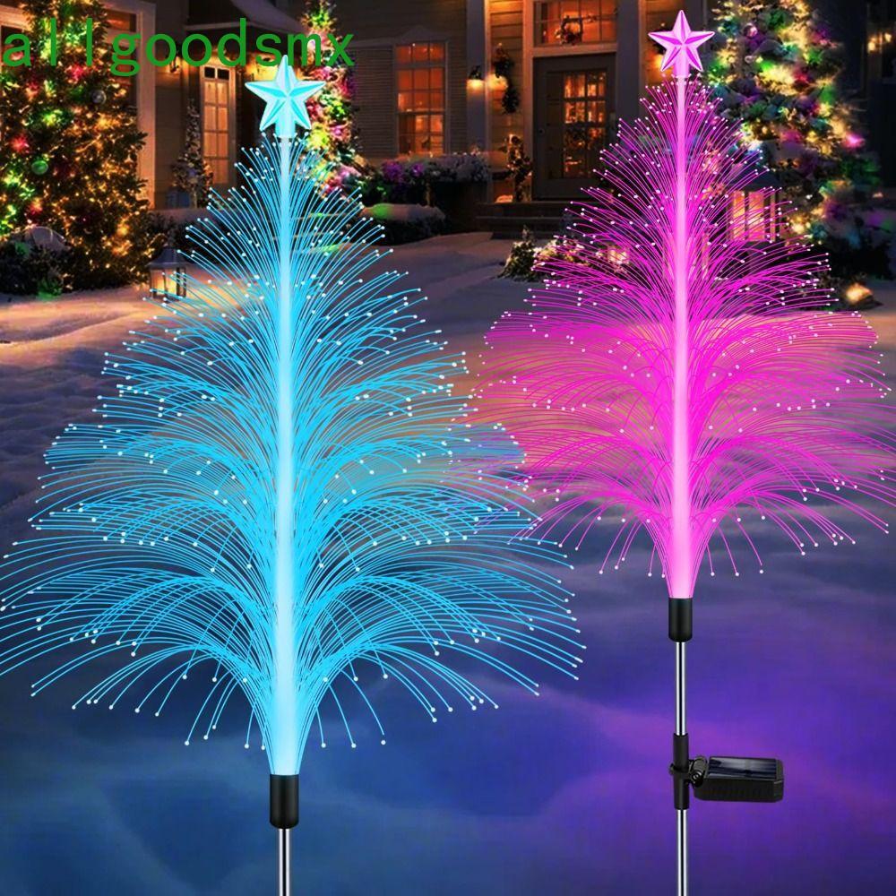 ALLGOODS Solar Jellyfish Lights, Color Changing Waterproof Fiber Optic ...