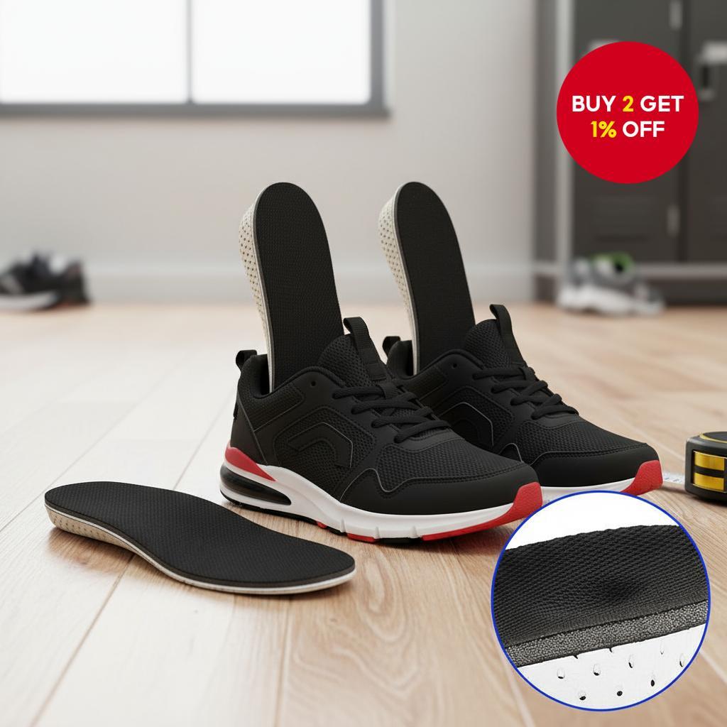 Invisible Height Boost Insoles Featuring Memory Foam Design | Shopee ...