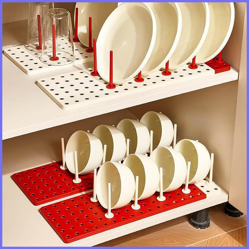 Drying Rack Kitchen Adjustable Cupboard Pegboard Tray Adjustable ...