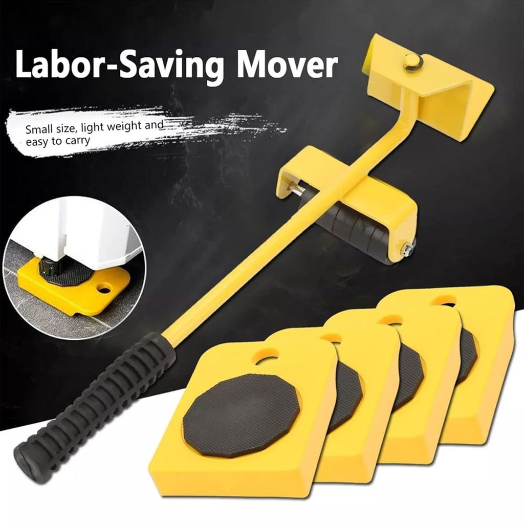 Heavy Duty Furniture Lifter – w/ 4 Sliders, Metal Frame, Non-Slip for ...