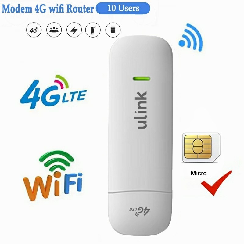 4G WiFi Router nano SIM Card Portable wifi LTE USB 4G modem pocket ...