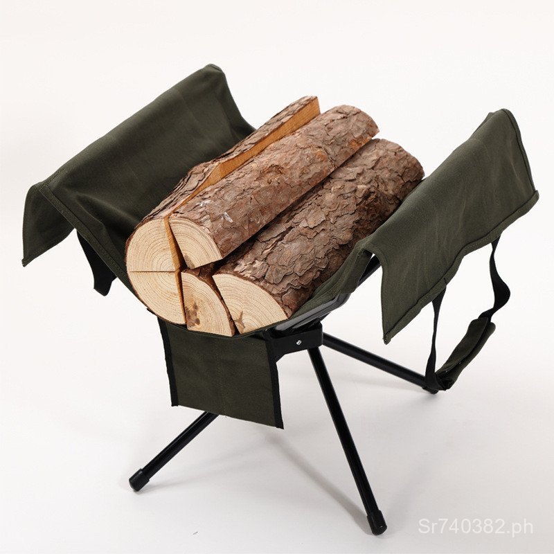 Firewood Outdoor Fire Rack Aluminum Alloy Firewood Storage Bag Portable ...