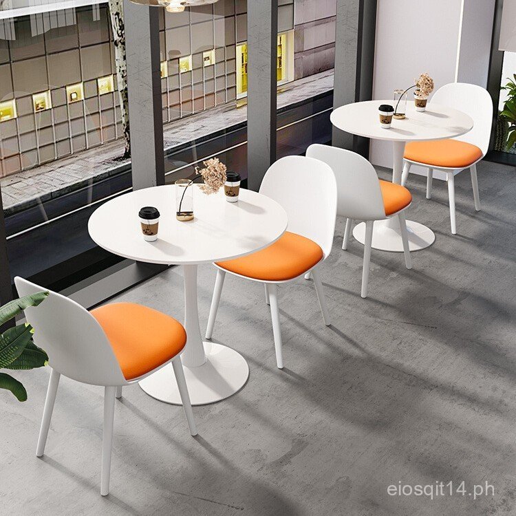 Small Round Table Dining Table Simple Meeting Table and Chair Set ...