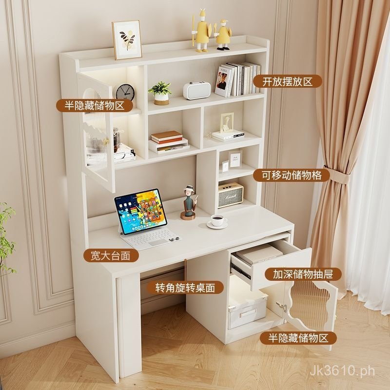 Computer Desk Study Writing Desk Solid Wood Table Home Integrated ...
