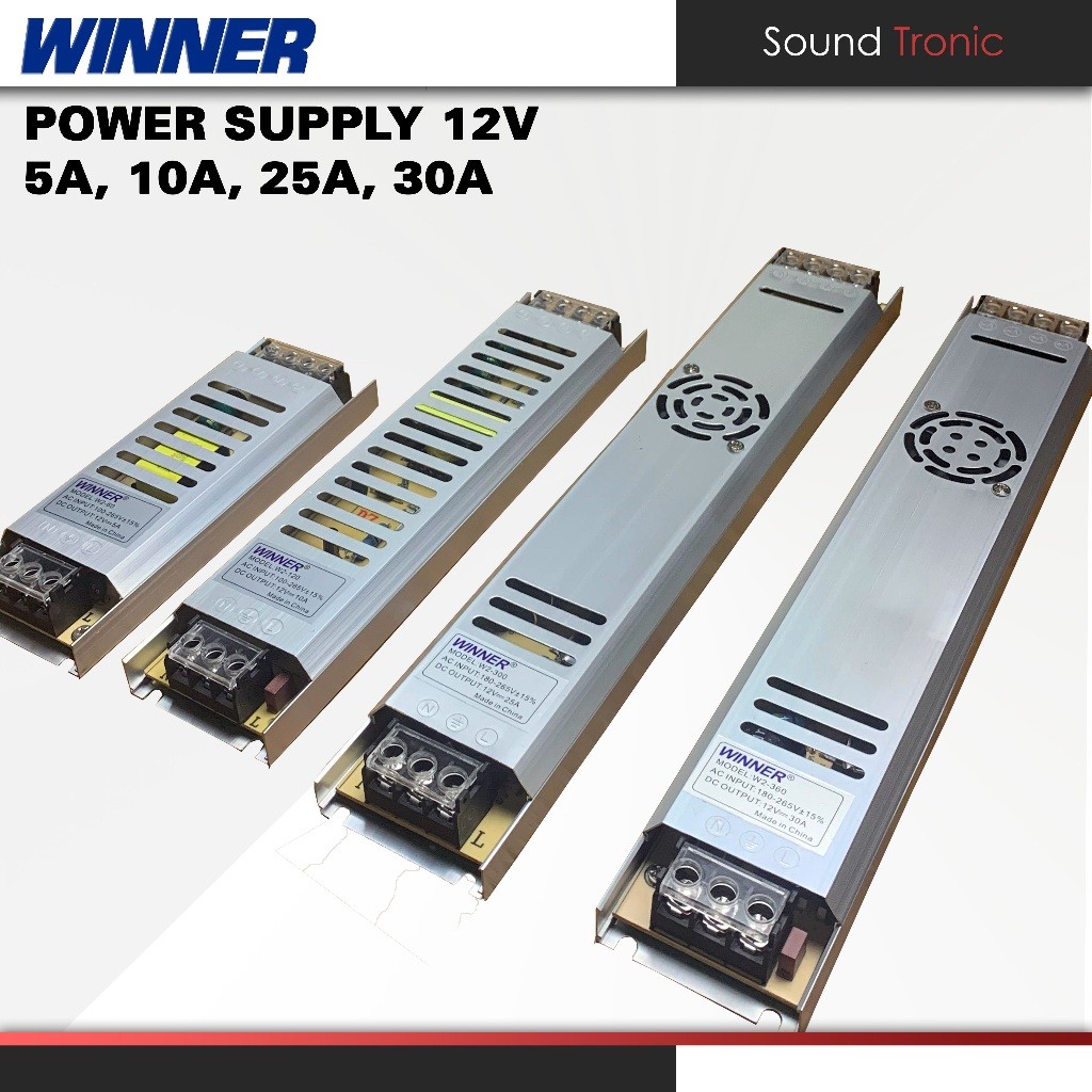 SLIM LED Strip Adapter 12v Body Travo Power Supply WINNER | Shopee ...