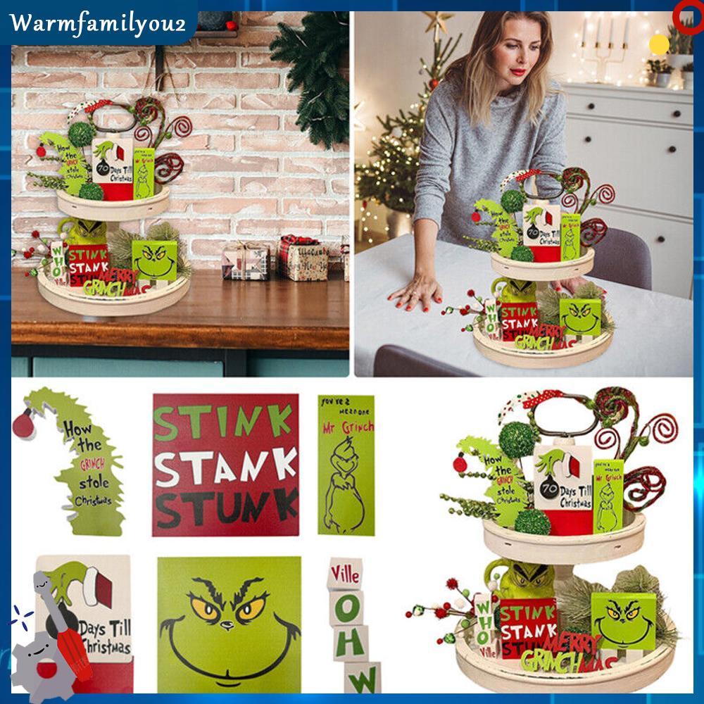 Grinch Tiered Tray Decornull