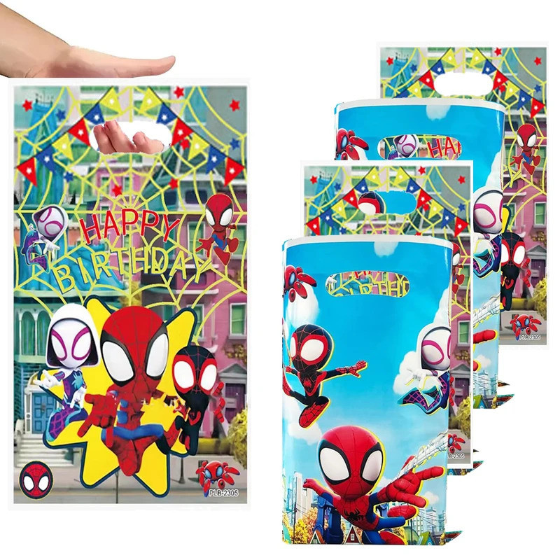 5-30Pc Spidey And His Amazing Friends Gift Bags Spiderman Birthday ...