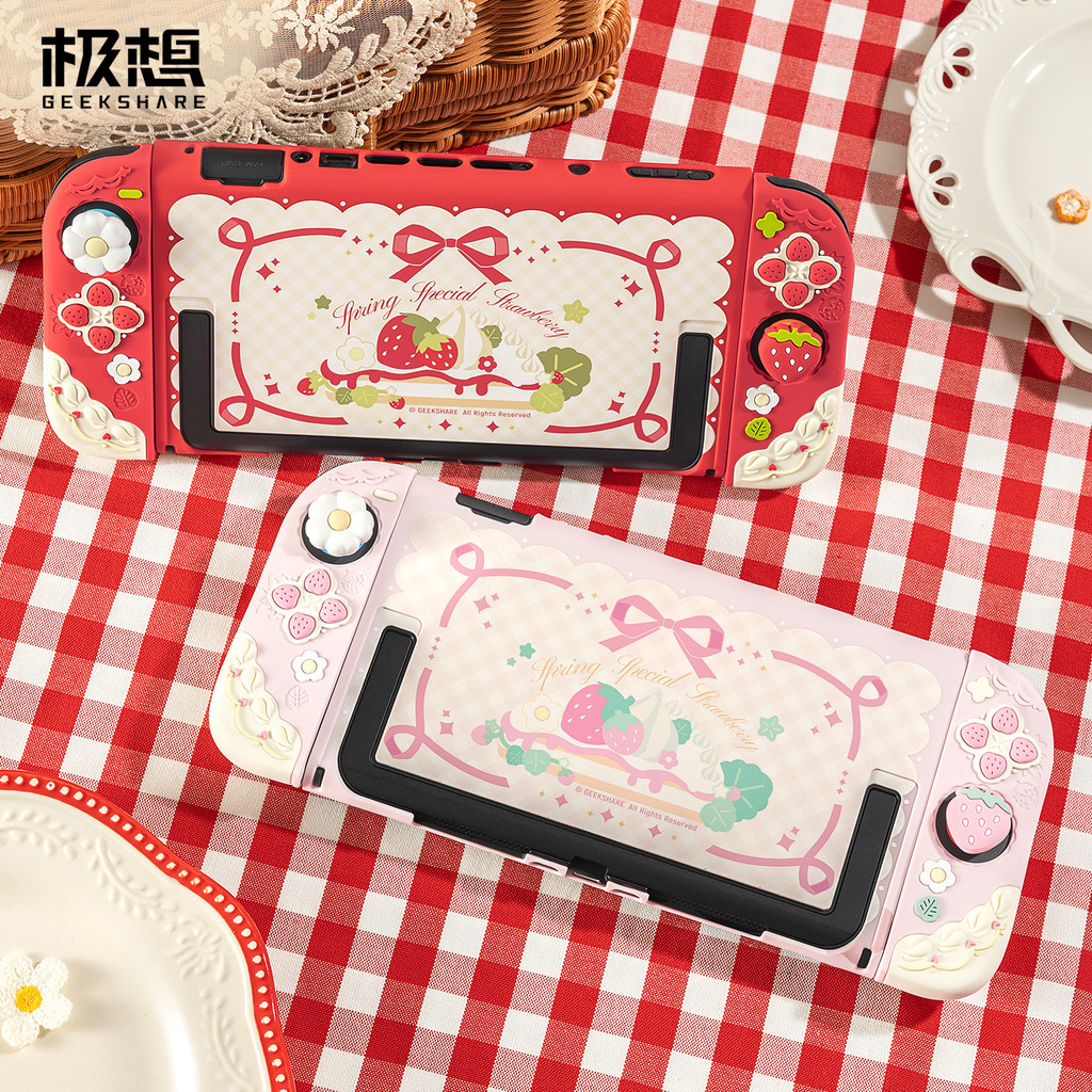 Geekshare Spring Strawberry Original Design Silicone Protective Case ...