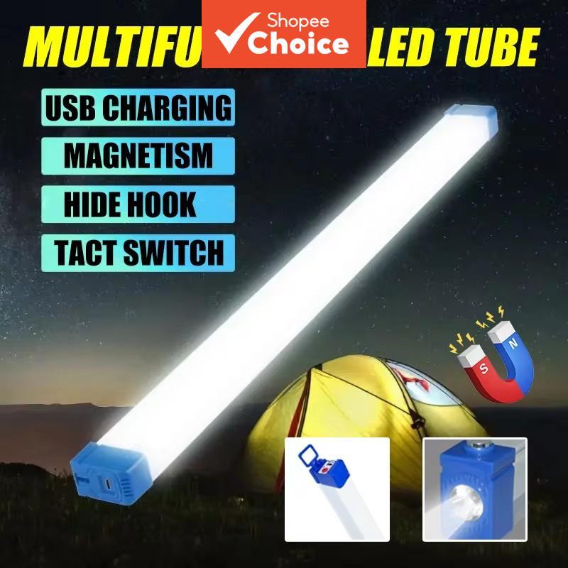 LED Rechargeable Light Tube USB 5V Emergency Light Camping Magnetic ...