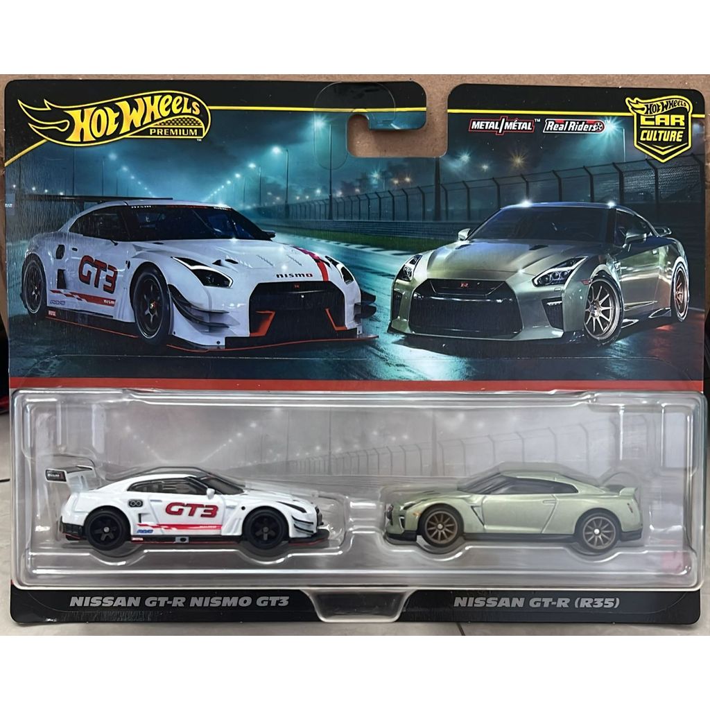 HOTWHEELS PREMIUM CAR CULTURE TWO PACK NISSAN GT-R NISMO GT3, NISSAN ...