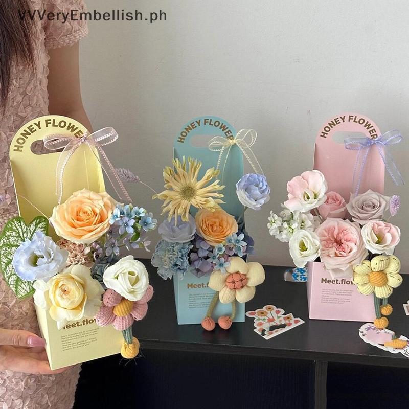 VVVeryEmbellish 2Pcs Creative Hand-folded Folded Flower Box Flower Gift ...