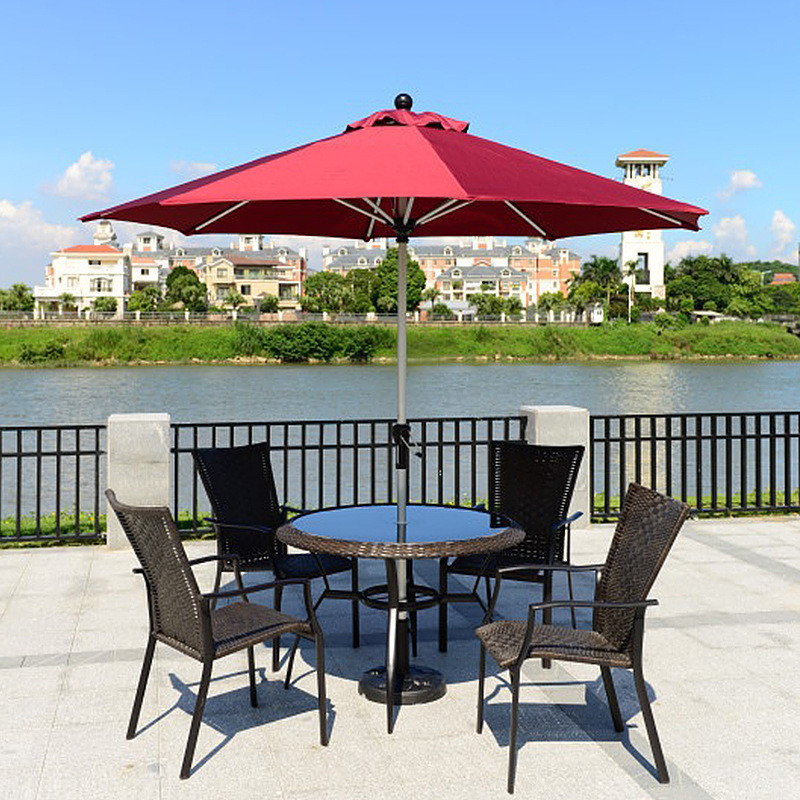 Double Top Parasol Courtyard Garden Hotel Sun Umbrella Restaurant Cafe ...
