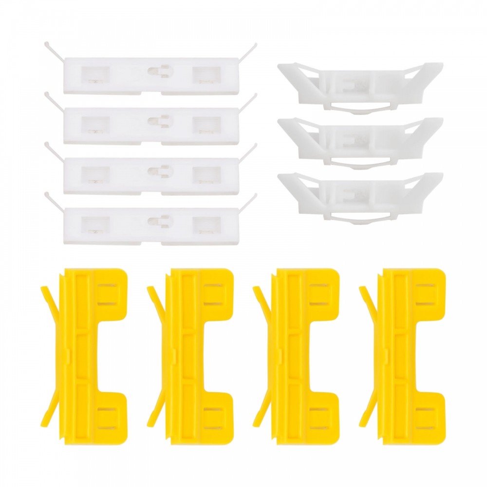 Molding Clips 6cm X 1cm Fasteners Plastic White & Yellow 91572-SDA-A01 ...