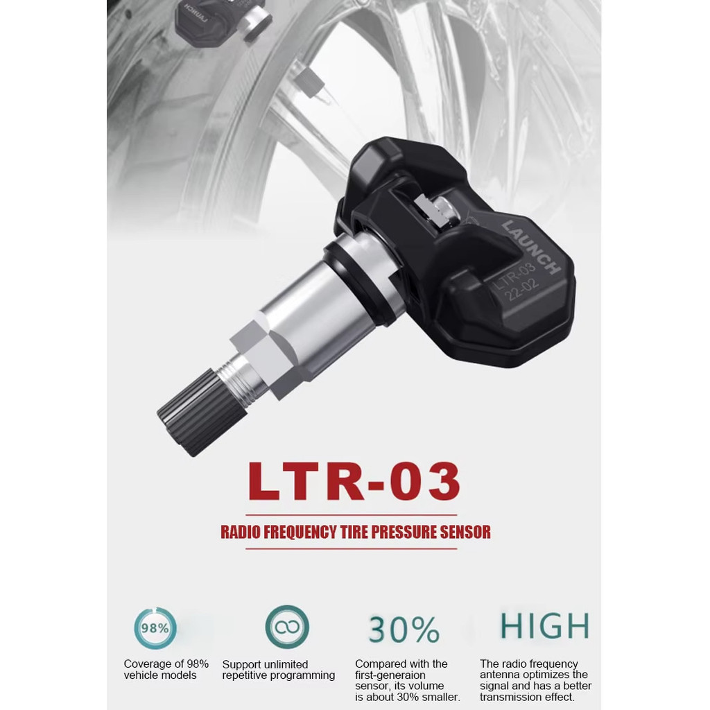 Launch X-431 TPMS Sensor 315/433MHz Dual Frequency Programmable ...