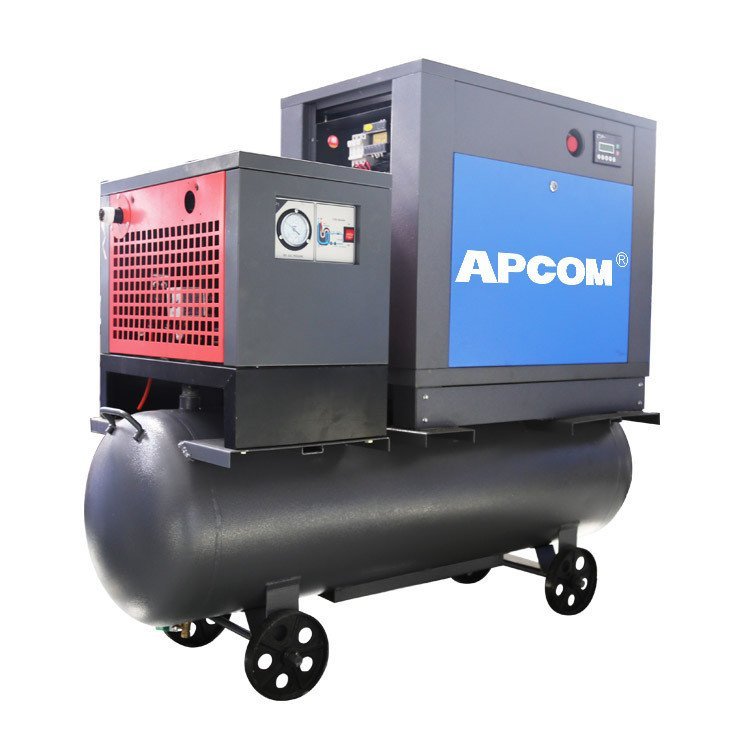 Energy-saving Integrated Compressor5.5kw Screw Type Spiral Air ...