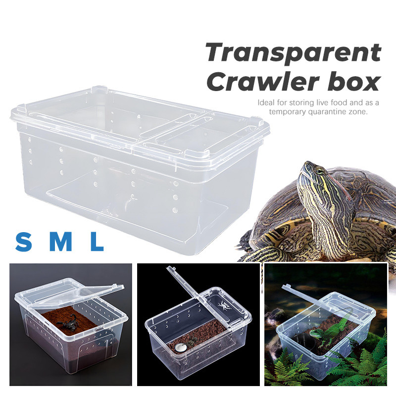 Reptile Breeding Box Lizard Tarantula Habitat Cage Hatching Container ...