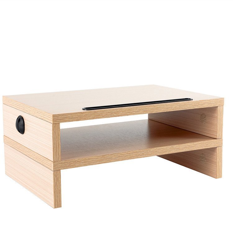 Single and Dual Screen Convertible Computer Monitor Riser Desktop Space ...