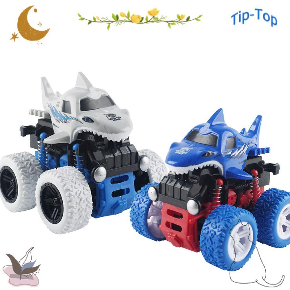 TIP-TOP Road Toy Car Kids Gift Tumbling Sliding Tipper Shark Shaped ...