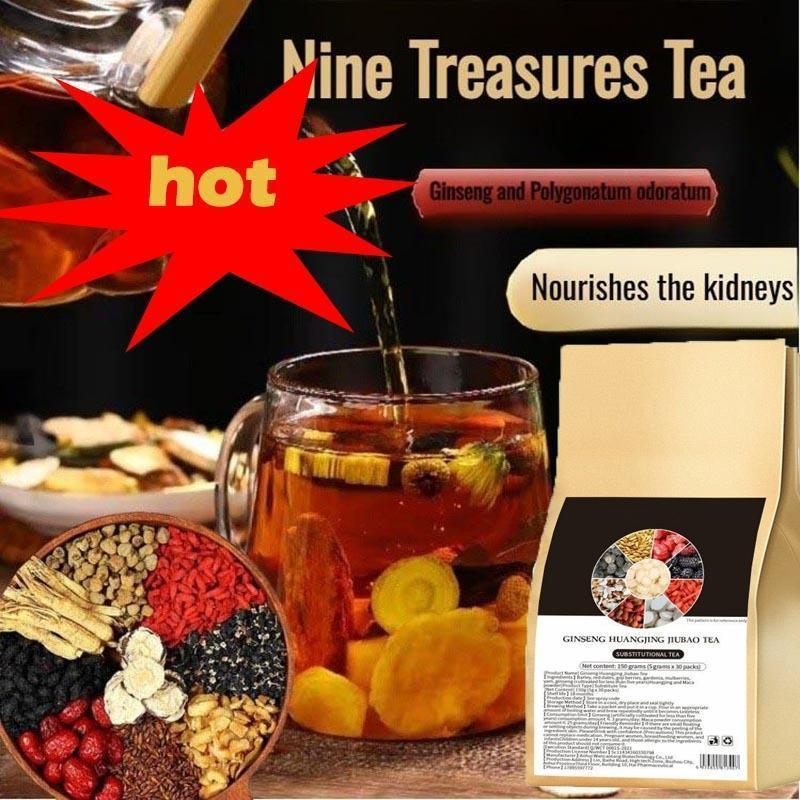 [Vitality Boost] Ginseng tea nine treasure tea kidney detoxification ...